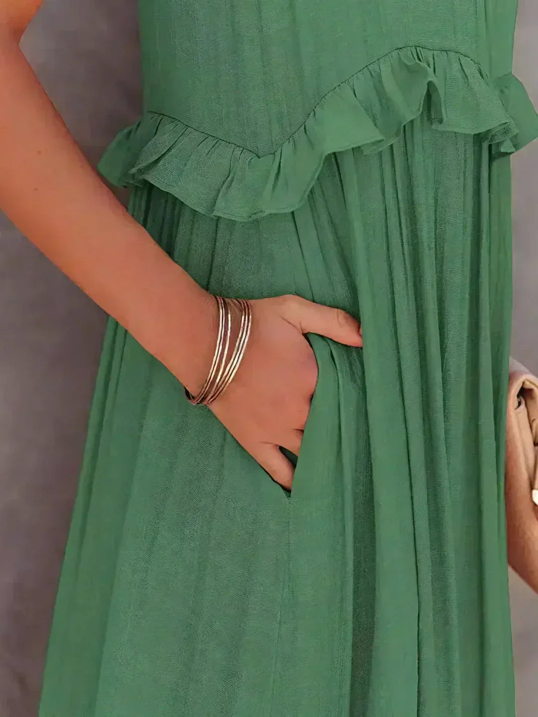 Amore Di Gioielli | Halter Ruffle Maxi Kjole ( Næsten udsolgt )