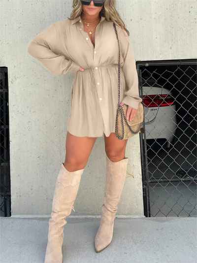 Amore Di Gioielli | Den trendy satin romper kjole
