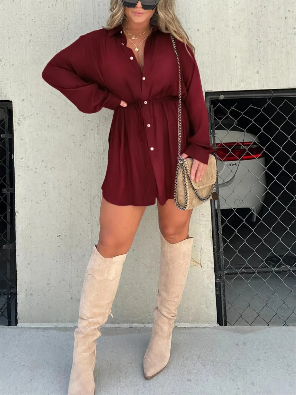 Amore Di Gioielli | Den trendy satin romper kjole