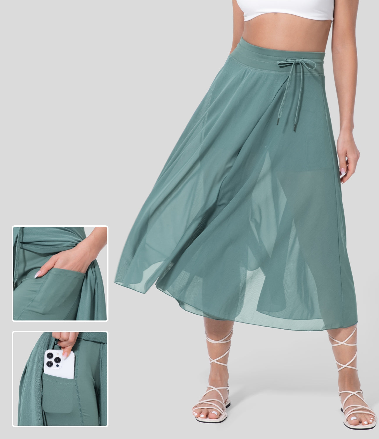 Livan - Hoog getailleerde 2-in-1 Rok