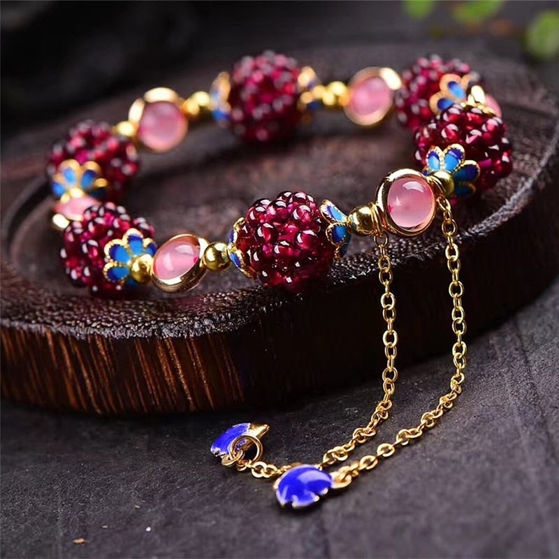 Amore Di Gioielli | Armbånd med bær af natursten