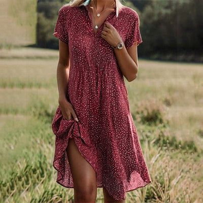Amore Di Gioielli | Flowy Midi Kjole (Næsten udsolgt)
