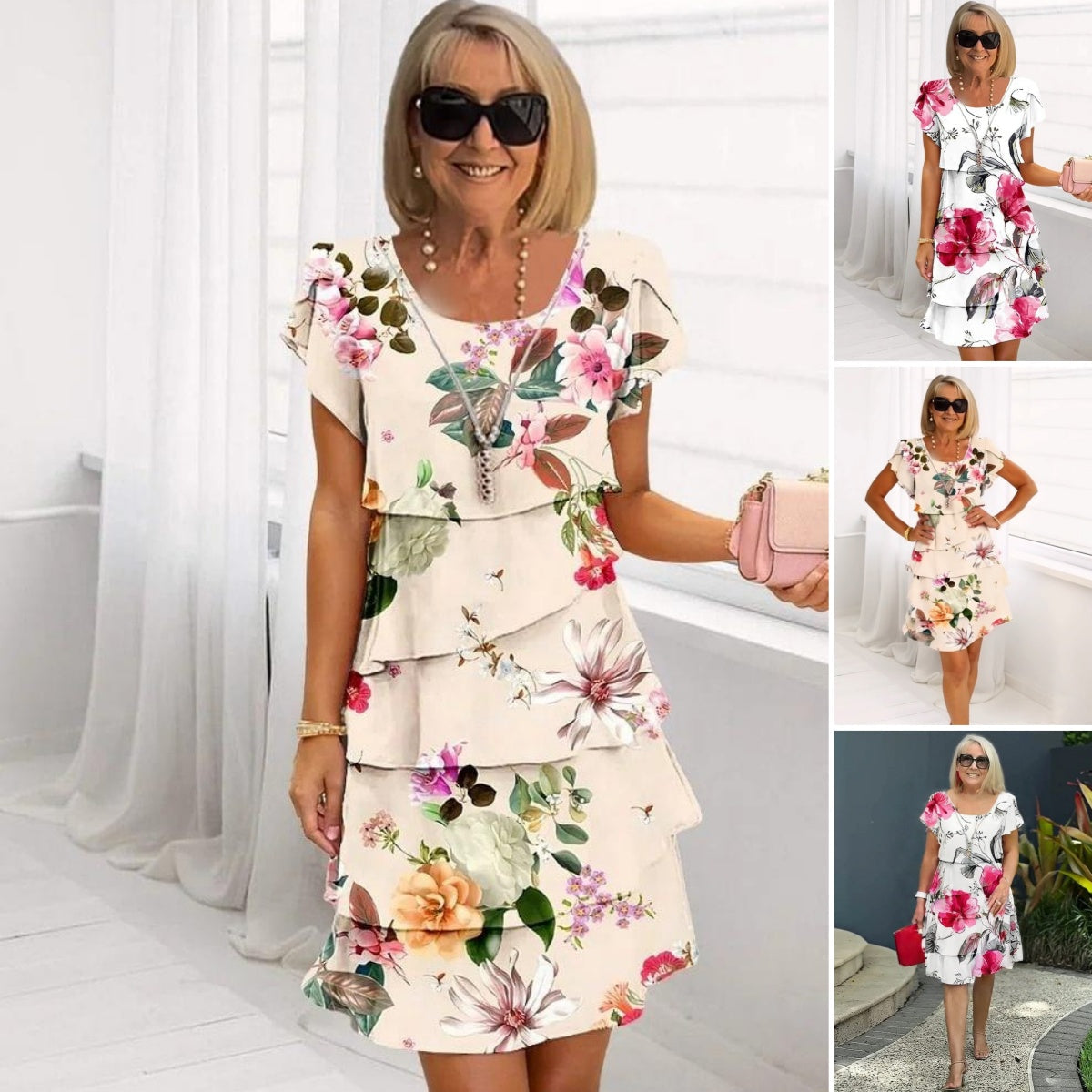 Amore Di Gioielli | Floral Splendour-kjole