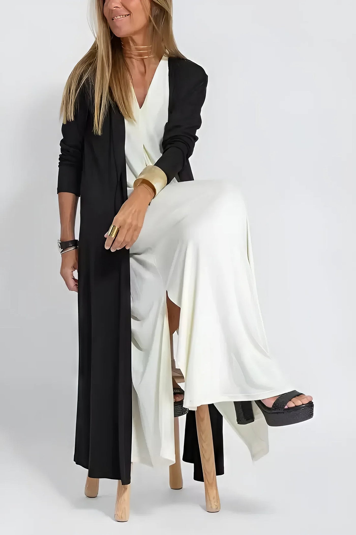 Amore Di Gioielli | Elegant lang kjole + matchende vest som en GAVE