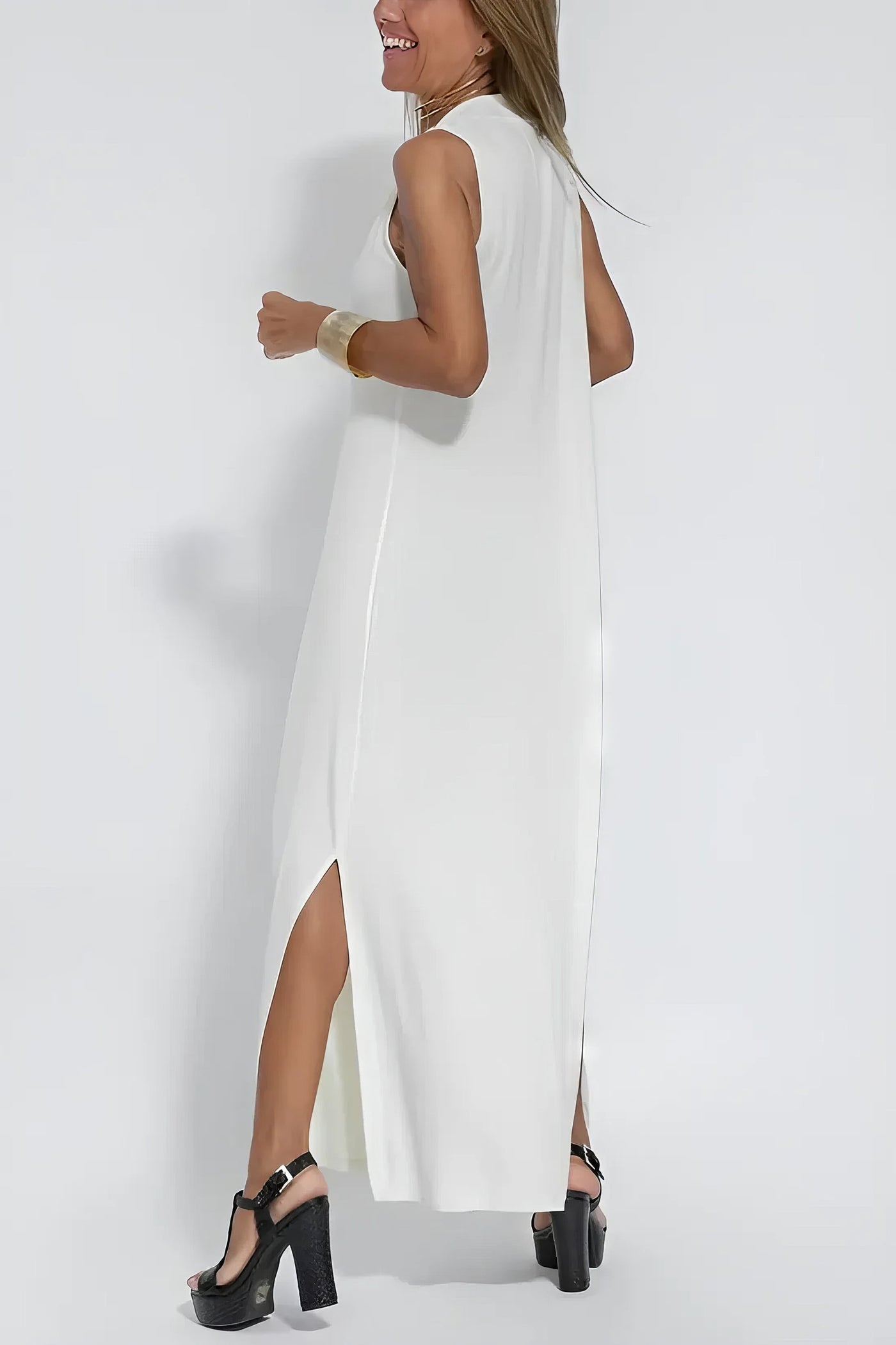Amore Di Gioielli | Elegant lang kjole + matchende vest som en GAVE