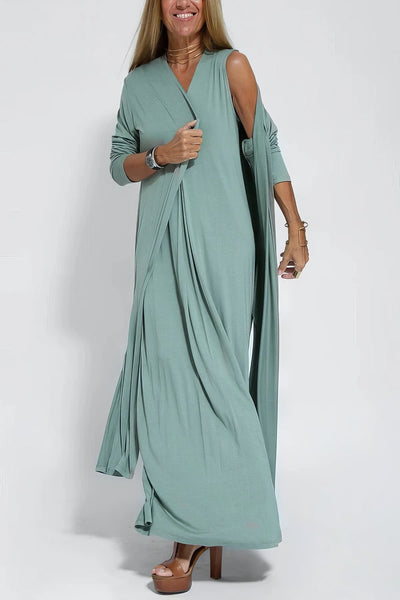 Amore Di Gioielli | Elegant lang kjole + matchende vest som en GAVE
