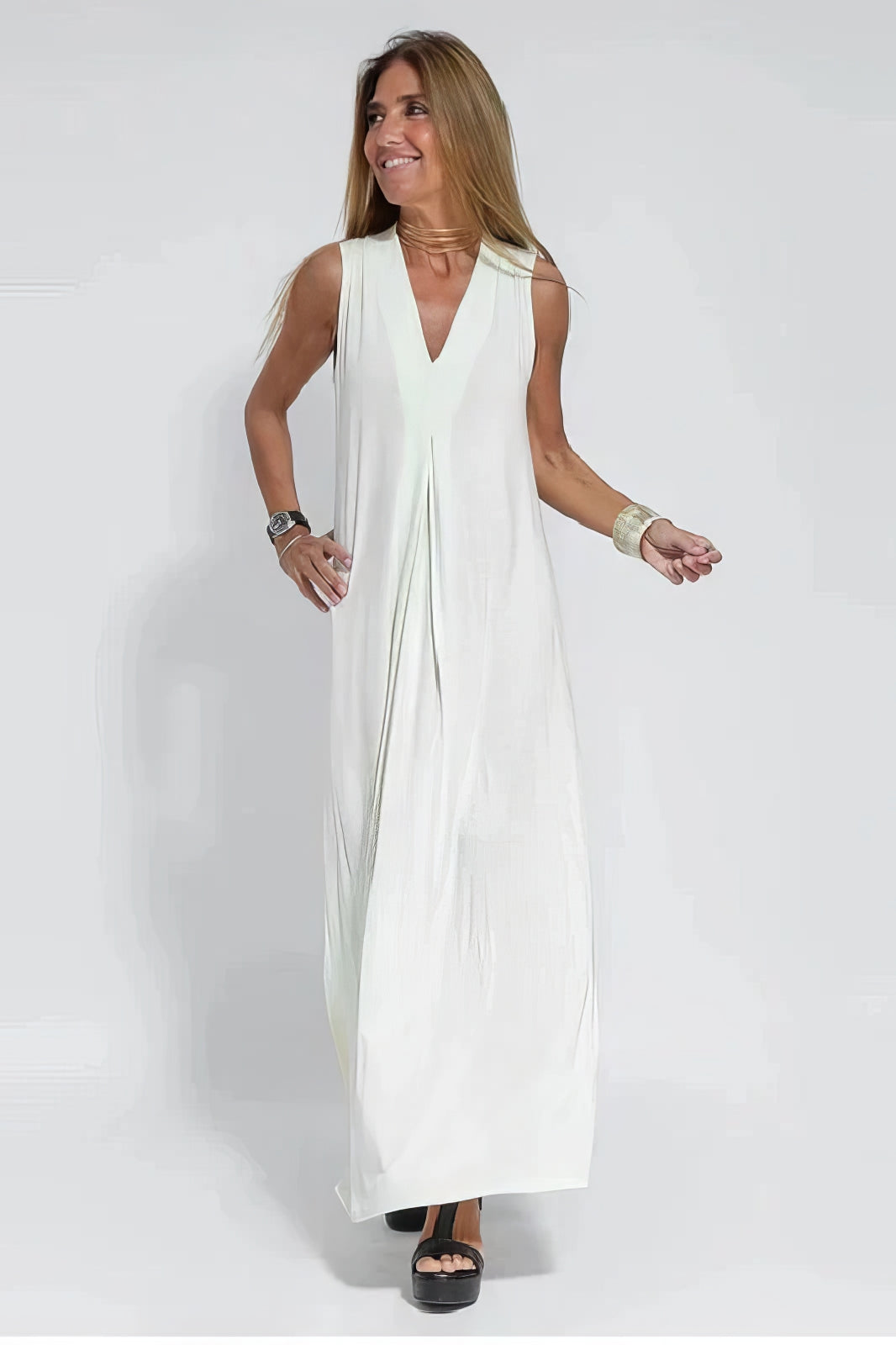 Amore Di Gioielli | Elegant lang kjole + matchende vest som en GAVE